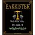 Barrister Winery Merlot 2013 Front Label