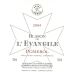 Chateau L'Evangile Pomerol Blason 2004 Front Label