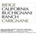 Ridge Buchignani Ranch Carignane 2005 Front Label