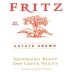 Fritz Estate Grown Sauvignon Blanc 2012 Front Label