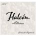 Halcon Vineyards Alturas Syrah 2013 Front Label