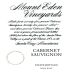 Mount Eden Vineyards Cabernet Sauvignon 2006 Front Label