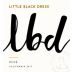Little Black Dress Rose 2017 Front Label