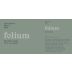 Folium Vineyard Sauvignon Blanc 2019 Front Label