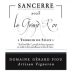 Domaine Gerard Fiou Le Grand Roc Sancerre Blanc 2023 Front Label