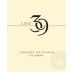 Line 39 Cabernet Sauvignon 2018 Front Label