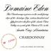 Domaine Eden Chardonnay 2016 Front Label