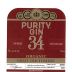 Purity Old Tom Organic Gin Front Label