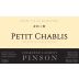 Charlene & Laurent Pinson Petit Chablis 2018 Front Label