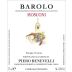 Piero Benevelli Barolo Mosconi 2018 Front Label