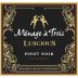 Menage a Trois Luscious Pinot Noir 2019 Front Label