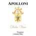 Apolloni Vineyards Dolce Vino Viognier 2012 Front Label