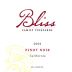 Bliss Pinot Noir 2006 Front Label