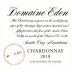 Domaine Eden Chardonnay 2018 Front Label