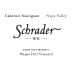 Schrader Wappo Hill Cabernet Sauvignon 2023 Front Label