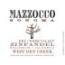 Mazzocco West Dry Creek Zinfandel 2013 Front Label
