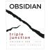Obsidian Triple Junction Volcanic Red Wine 2022 Front Label