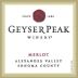 Geyser Peak Alexander Valley Merlot 2013 Front Label