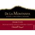 De La Montanya Winery Calandrelli Vineyard Primitivo 2014 Front Label
