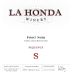 La Honda Winery Sequence Pinot Noir 2016 Front Label