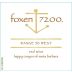 Foxen 7200 Range 30 West 2015 Front Label