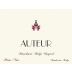 Auteur Wines Manchester Pinot Noir 2012 Front Label