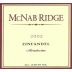 McNab Ridge Winery Zinfandel 2002 Front Label