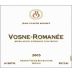 Jean-Claude Boisset Vosne-Romanee 2005 Front Label