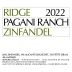 Ridge Pagani Ranch Zinfandel 2022 Front Label