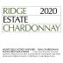 Ridge Estate Chardonnay 2020 Front Label