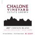 Chalone Estate Chenin Blanc 2007 Front Label