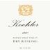 Koehler Winery Dry Riesling 2009 Front Label