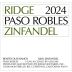Ridge Paso Robles Zinfandel 2024 Front Label