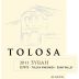 Tolosa Winery Estate Syrah 2011 Front Label