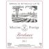 Barons de Rothschild Selection Prestige 2011 Front Label