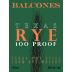 Balcones Texas Rye Whisky Front Label