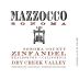 Mazzocco Dry Creek Zinfandel 2009 Front Label