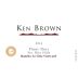 Ken Brown Rancho La Vina Vineyard Pinot Noir 2014 Front Label