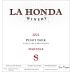 La Honda Winery Sequence Pinot Noir 2022 Front Label