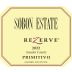 Sobon Estate Rezerve Primitivo 2022 Front Label