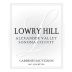 Lowry Hill Alexander Valley Cabernet Sauvignon 2014 Front Label