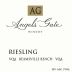 Angels Gate Winery Beamsville Bench VQA Riesling 2015 Front Label