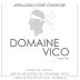 Domaine Vico Vin de Corse Blanc 2020 Front Label