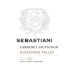 Sebastiani Alexander Valley Cabernet Sauvignon 2016 Front Label
