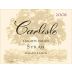 Carlisle Pelkan Ranch Syrah 2008 Front Label