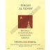 Col d'Orcia Poggio al Vento Brunello di Montalcino Riserva 2010 Front Label