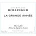 Bollinger La Grande Annee Brut 2015 Front Label
