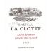 Chateau La Clotte 2015 Front Label