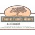 The Thomas Family Winery Zinfandel 2013 Front Label