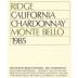 Ridge Monte Bello Chardonnay 1985 Front Label
